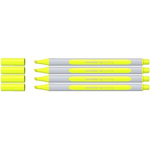3 + 1 GRATIS: Schneider Shine-Up Textmarker gelb, 3 St. + GRATIS 1 St.
